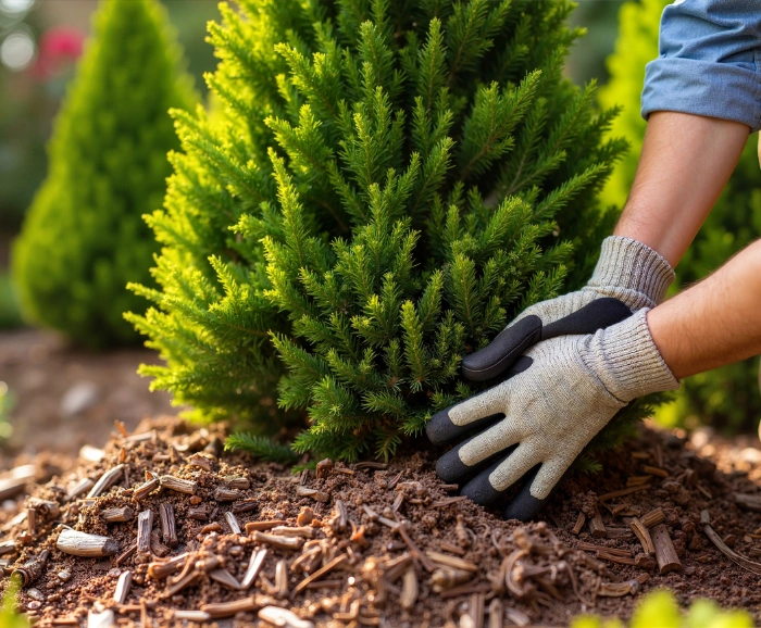 Image of a shrub planting